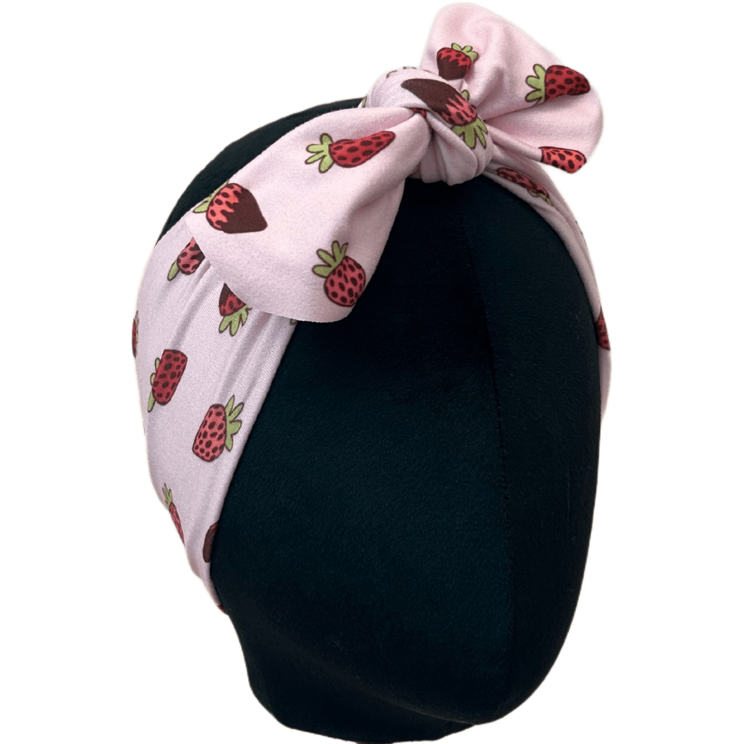 Chocolate Covered Strawberries Top Knot Headband - The Sassy Olive