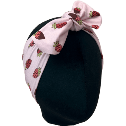 Chocolate Covered Strawberries Top Knot Headband - The Sassy Olive