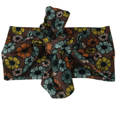 Chocolate Garden Topknot Headband - The Sassy Olive