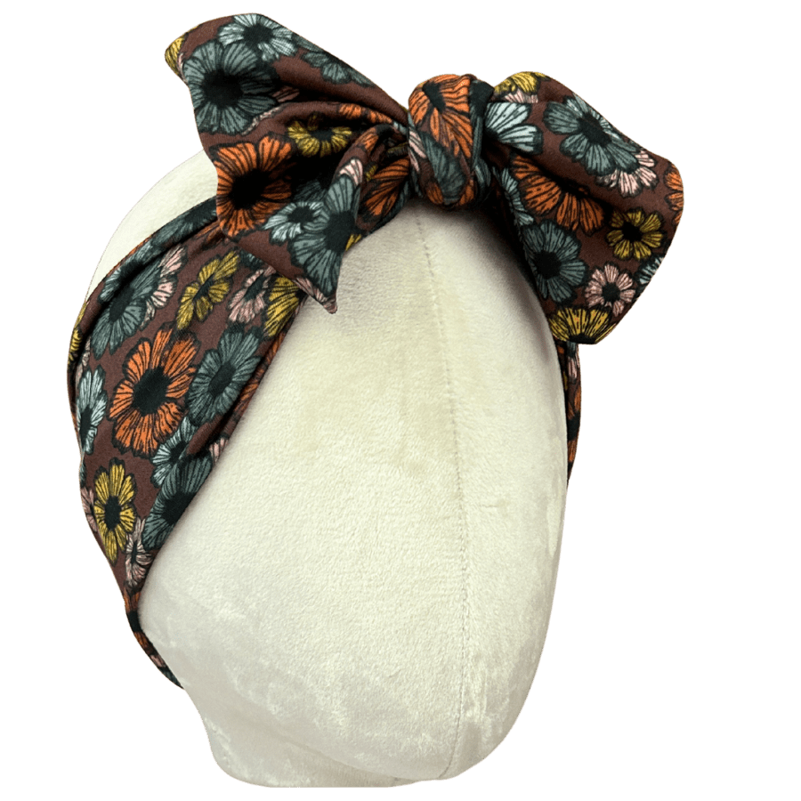 Chocolate Garden Topknot Headband - The Sassy Olive