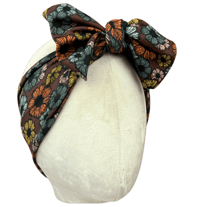 Chocolate Garden Topknot Headband - The Sassy Olive
