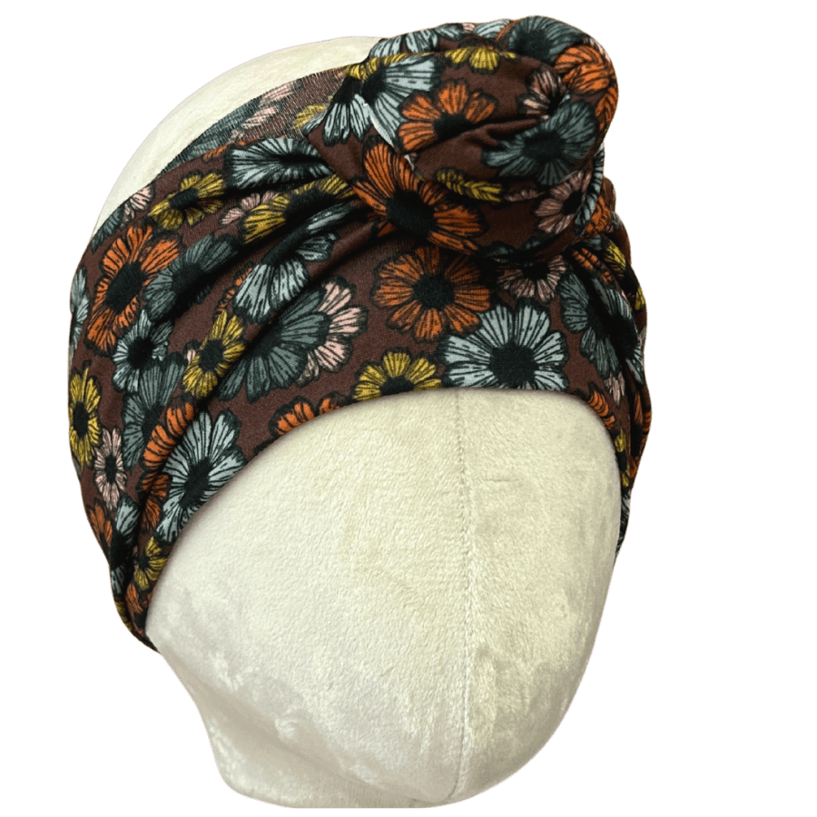 Chocolate Garden Wrap Headband - The Sassy Olive