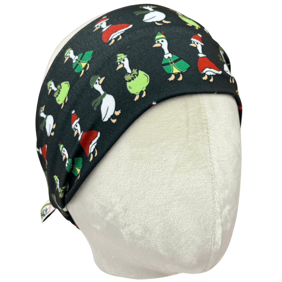 Christmas Porch Goose Stretch Headband - The Sassy Olive