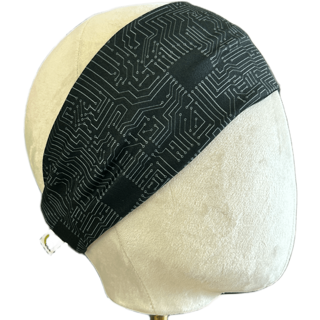 Circuitboard Stretch Headband - The Sassy Olive