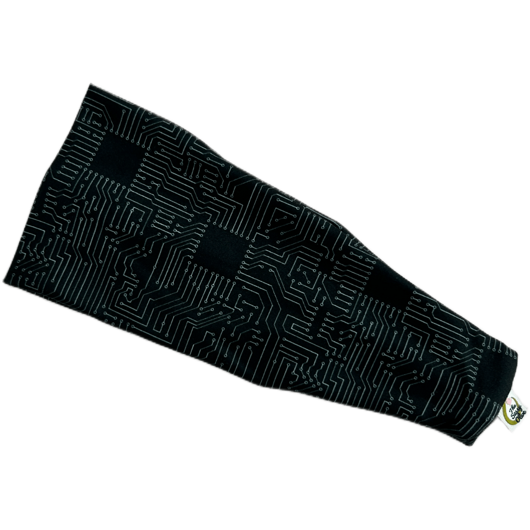 Circuitboard Stretch Headband - The Sassy Olive