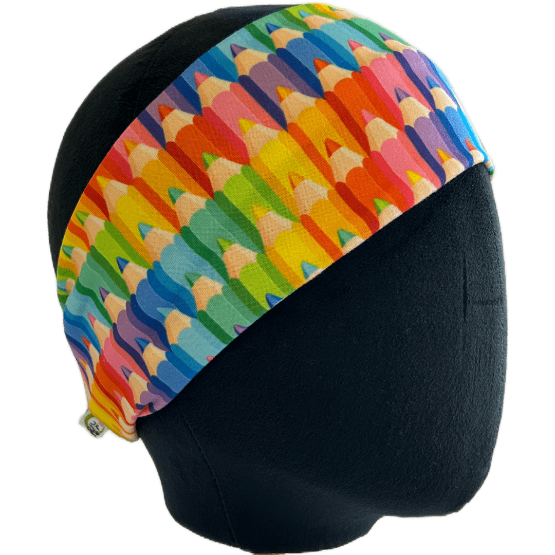 Colored Pencils Stretch Headband - The Sassy Olive