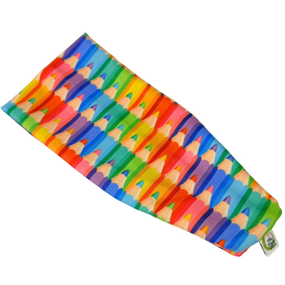 Colored Pencils Stretch Headband - The Sassy Olive