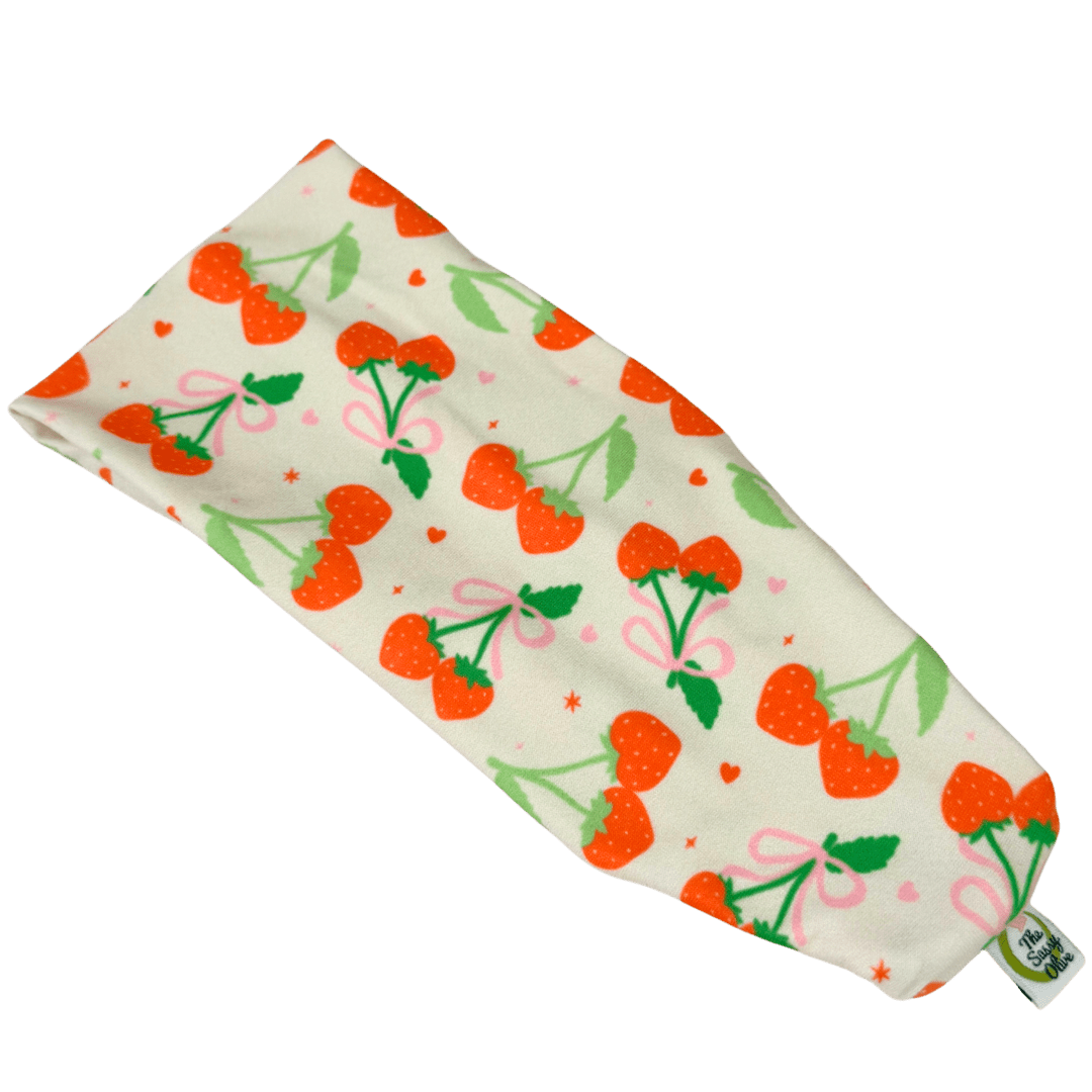 Coquette Strawberries Stretch Headband - The Sassy Olive