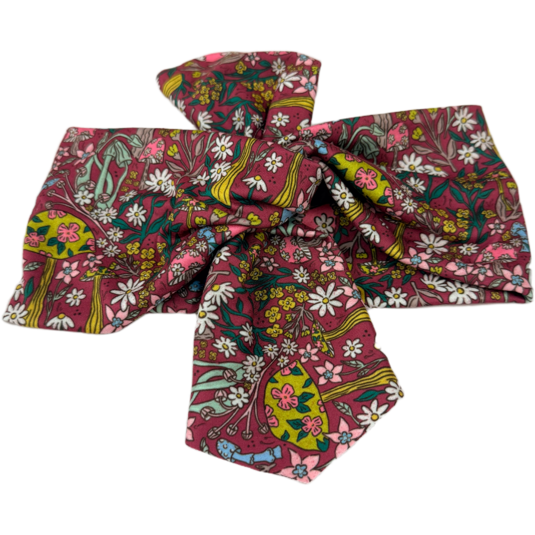 Cottagecore Mushrooms Top Knot Headband - The Sassy Olive