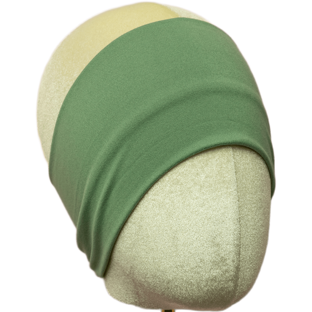 Couch Green Solid Stretch Headband - The Sassy Olive