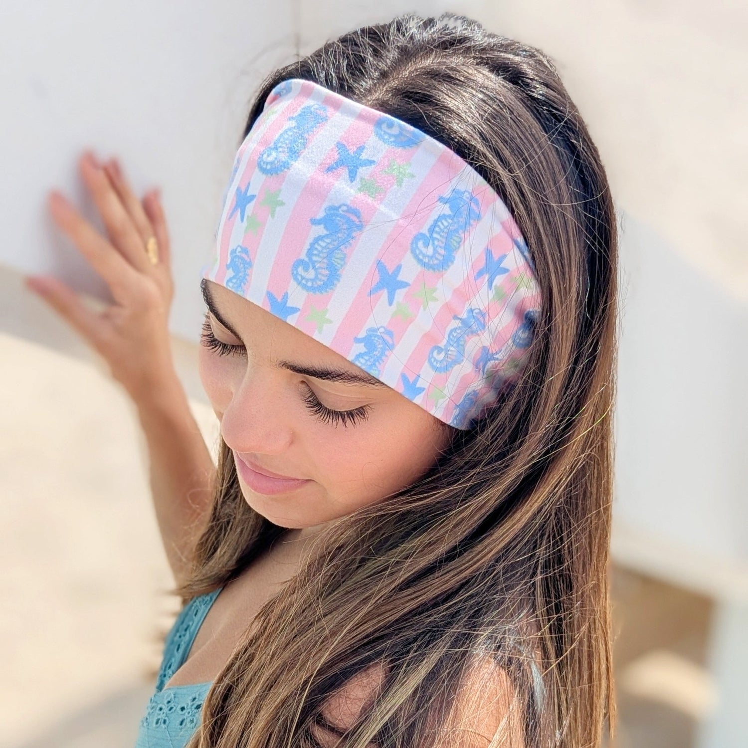 Cowgirl Seahorse Stretch Headband - The Sassy Olive