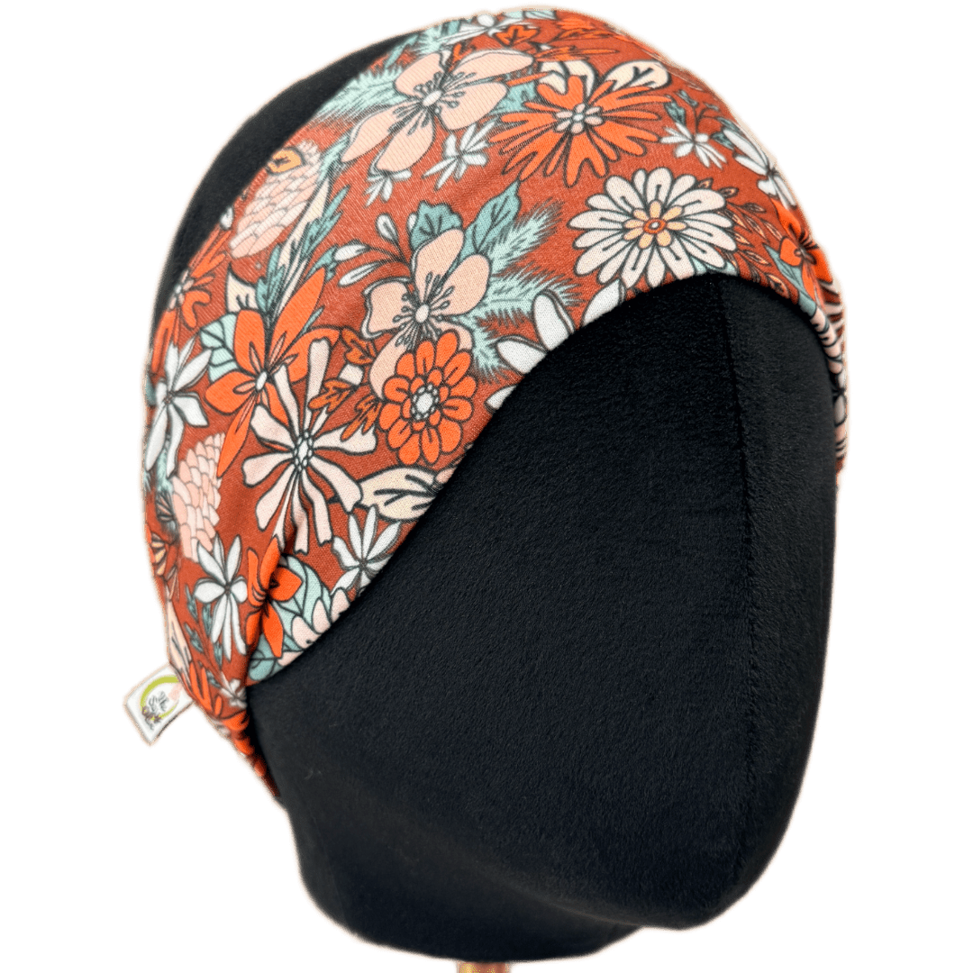 Cranberry Christmas Blooms Stretch Headband - The Sassy Olive