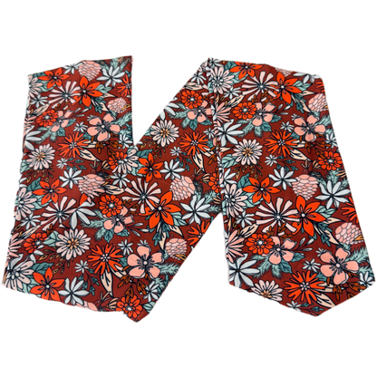 Cranberry Christmas Blooms Wrap Headband - The Sassy Olive