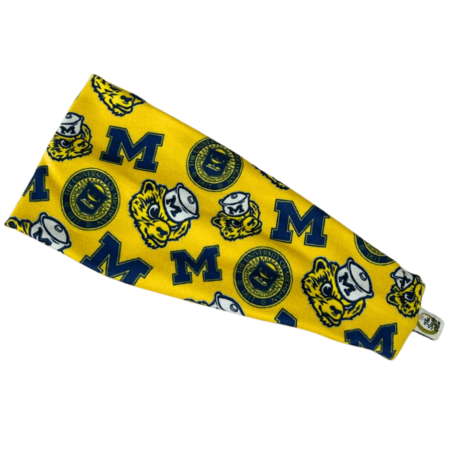 Crisler University of Michigan Stretch Headband - The Sassy Olive