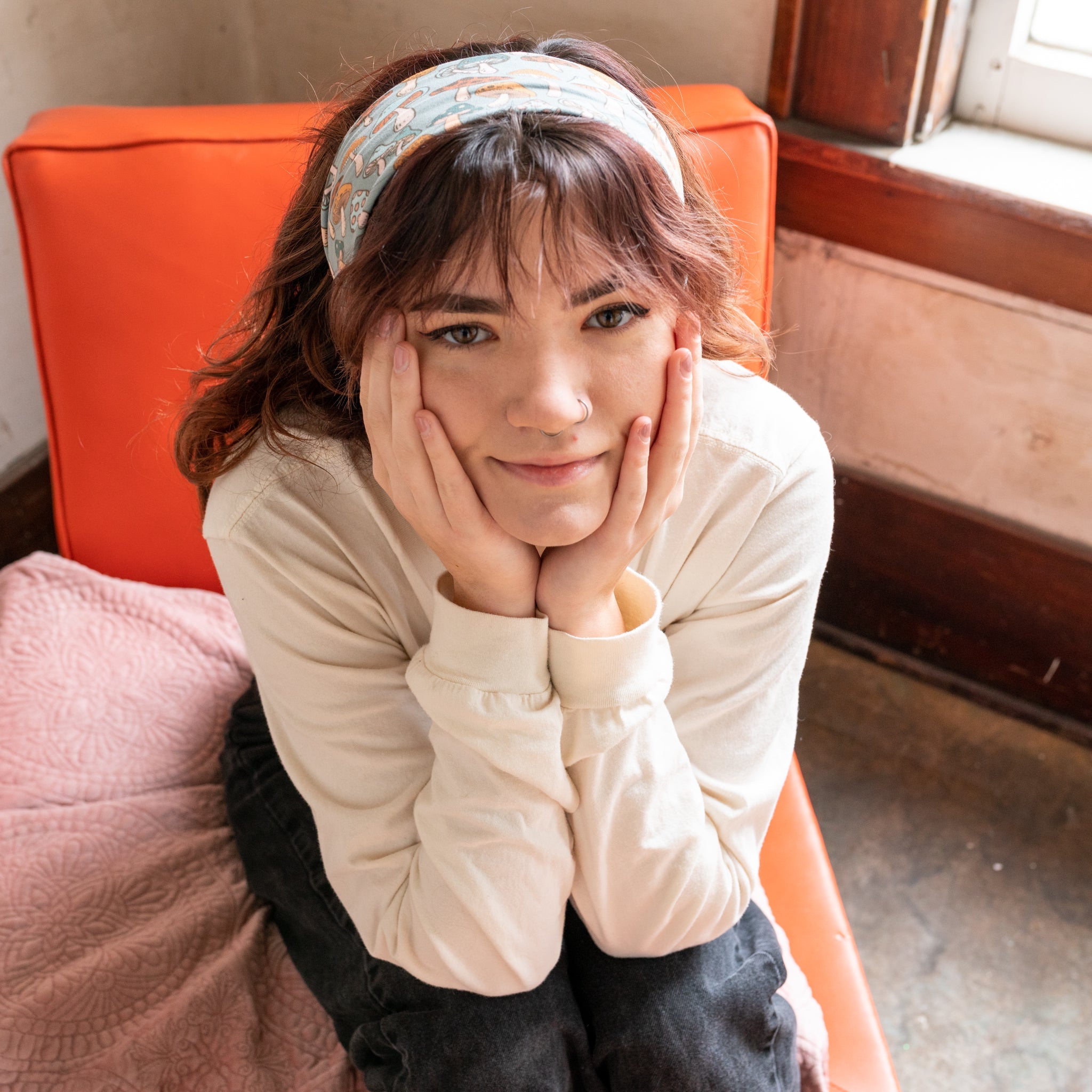 Cutie Mushrooms Stretch Headband - The Sassy Olive