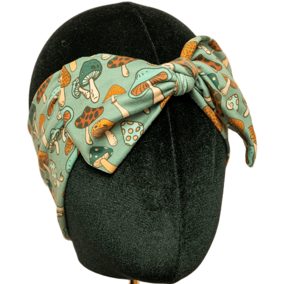 Cutie Mushrooms Top Knot Headband - The Sassy Olive