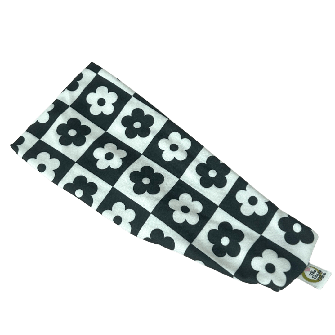 Daisy Checkers Stretch Headband - The Sassy Olive
