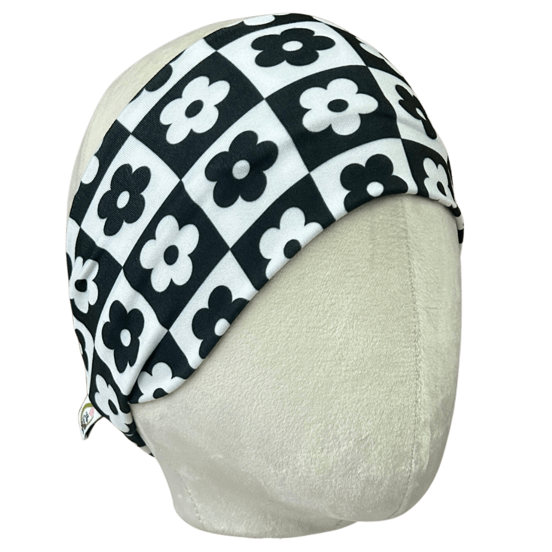 Daisy Checkers Stretch Headband - The Sassy Olive
