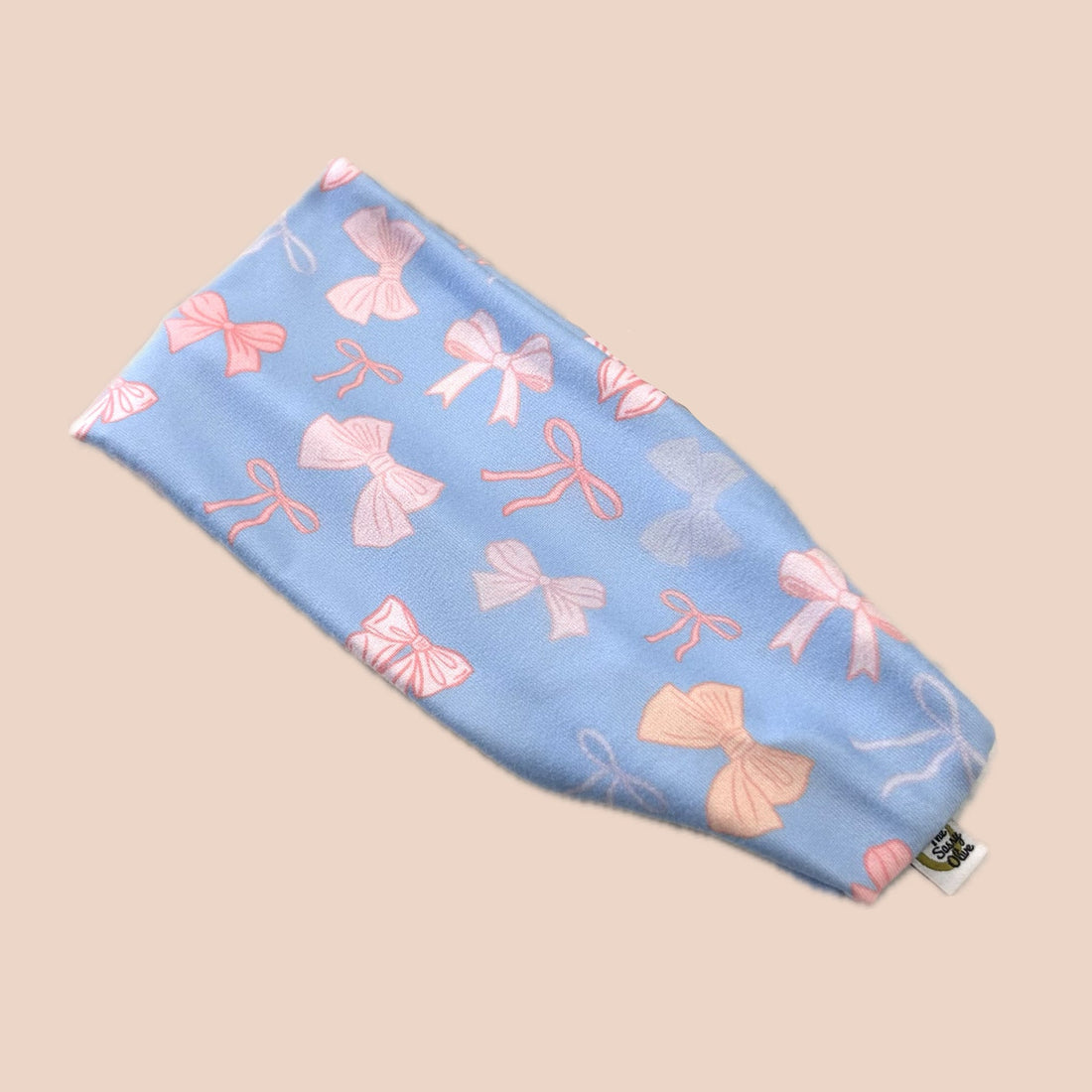 Daisy Dots Blue Stretch Headband - The Sassy Olive