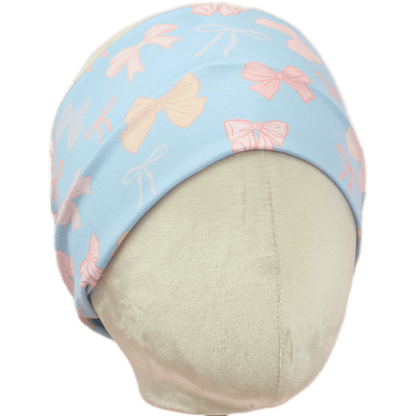 Daisy Dots Blue Stretch Headband - The Sassy Olive