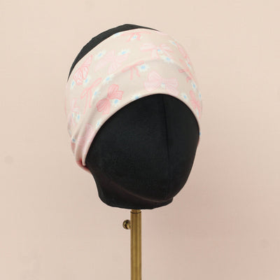 Daisy Dots Pink Stretch Headband - The Sassy Olive