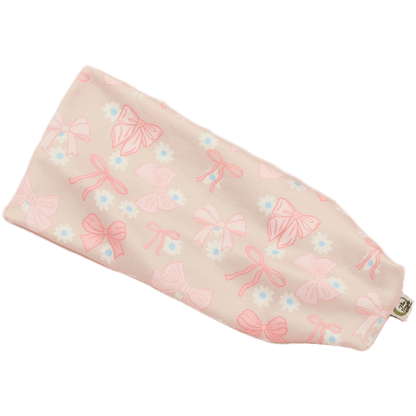 Daisy Dots Pink Stretch Headband - The Sassy Olive