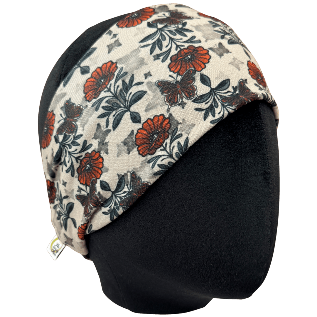 Dark Butterfly Noir Stretch Headband - The Sassy Olive