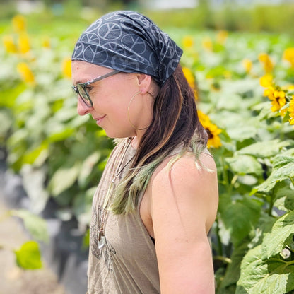Dark Peace Boho Buff - The Sassy Olive