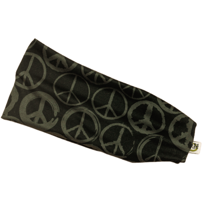 Dark Peace Stretch Headband - The Sassy Olive
