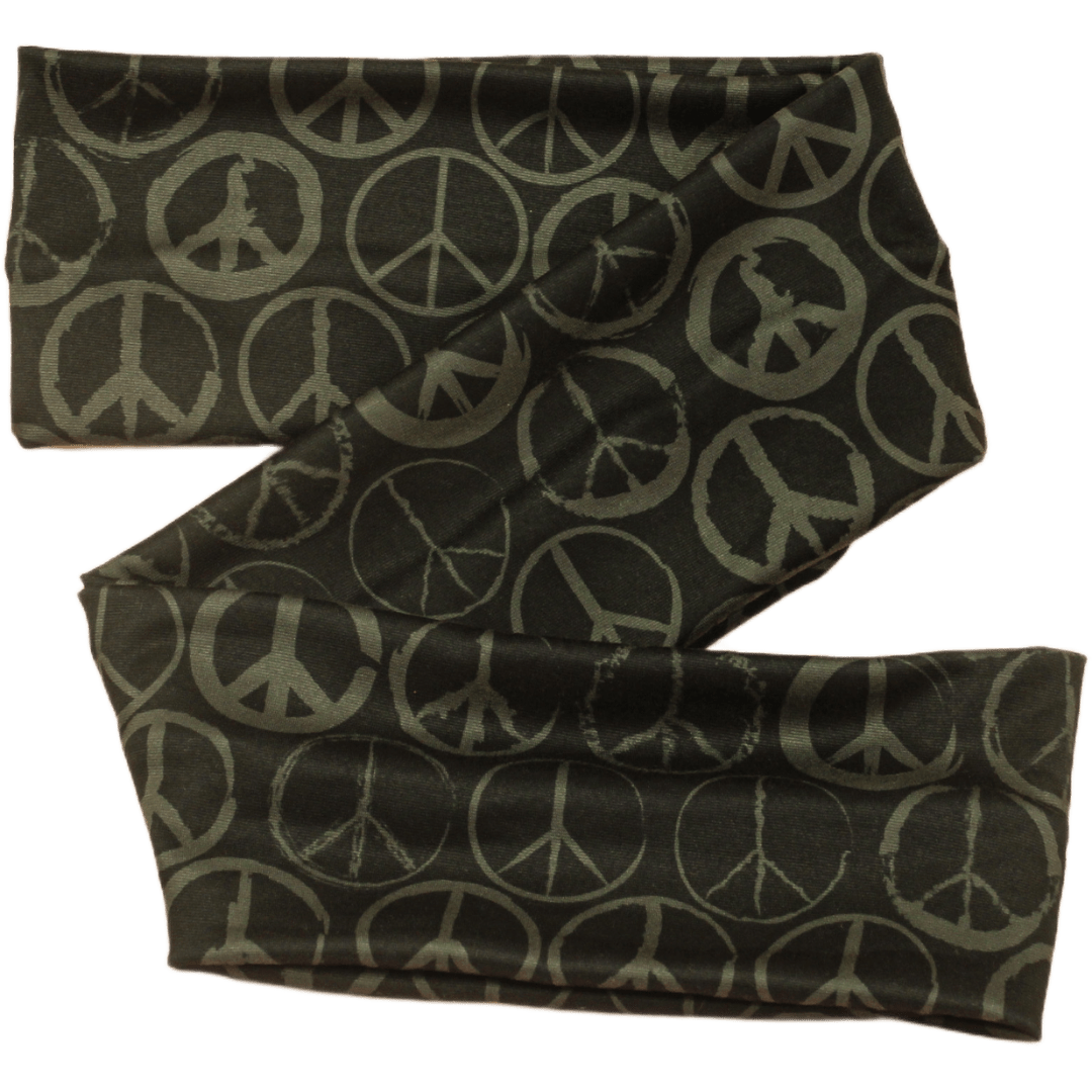 Dark Peace Wrap Headband - The Sassy Olive