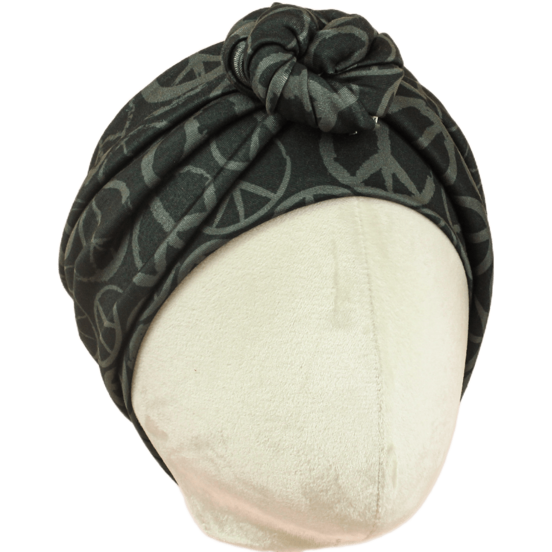Dark Peace Wrap Headband - The Sassy Olive