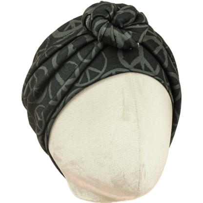 Dark Peace Wrap Headband - The Sassy Olive