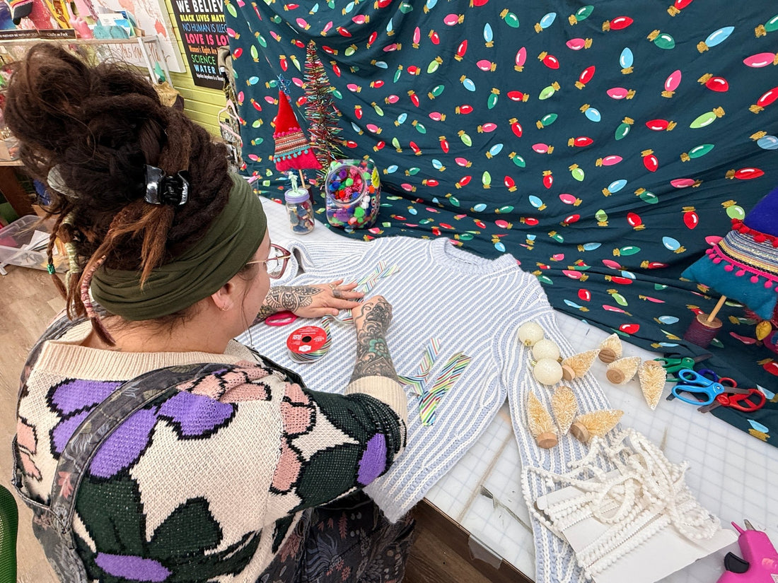 Dec 19 5pm - 8pm DIY Ugly Sweater Night – Crafty Holiday Event Ticket - The Sassy Olive