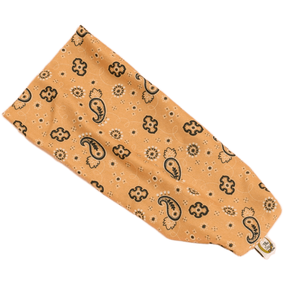 Decker Bandana Paisley Stretch Headband - The Sassy Olive