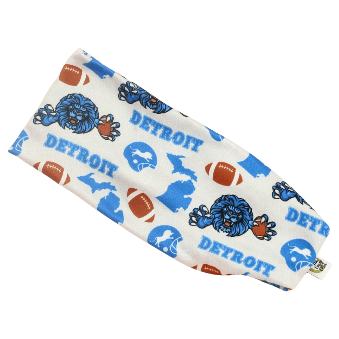 Detroit Lions Stretch Headband - The Sassy Olive
