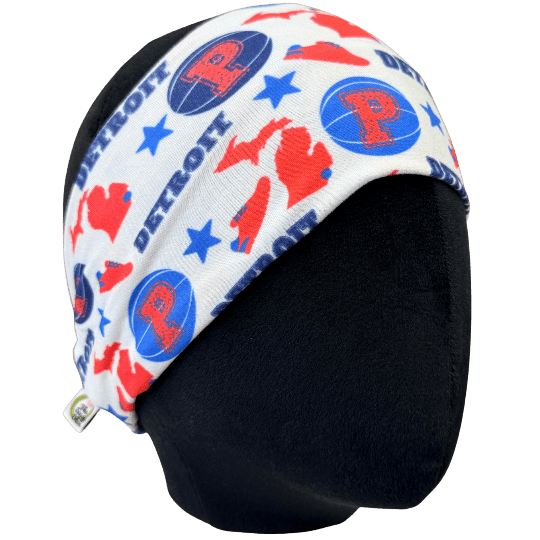 Detroit Pistons Stretch Headband - The Sassy Olive