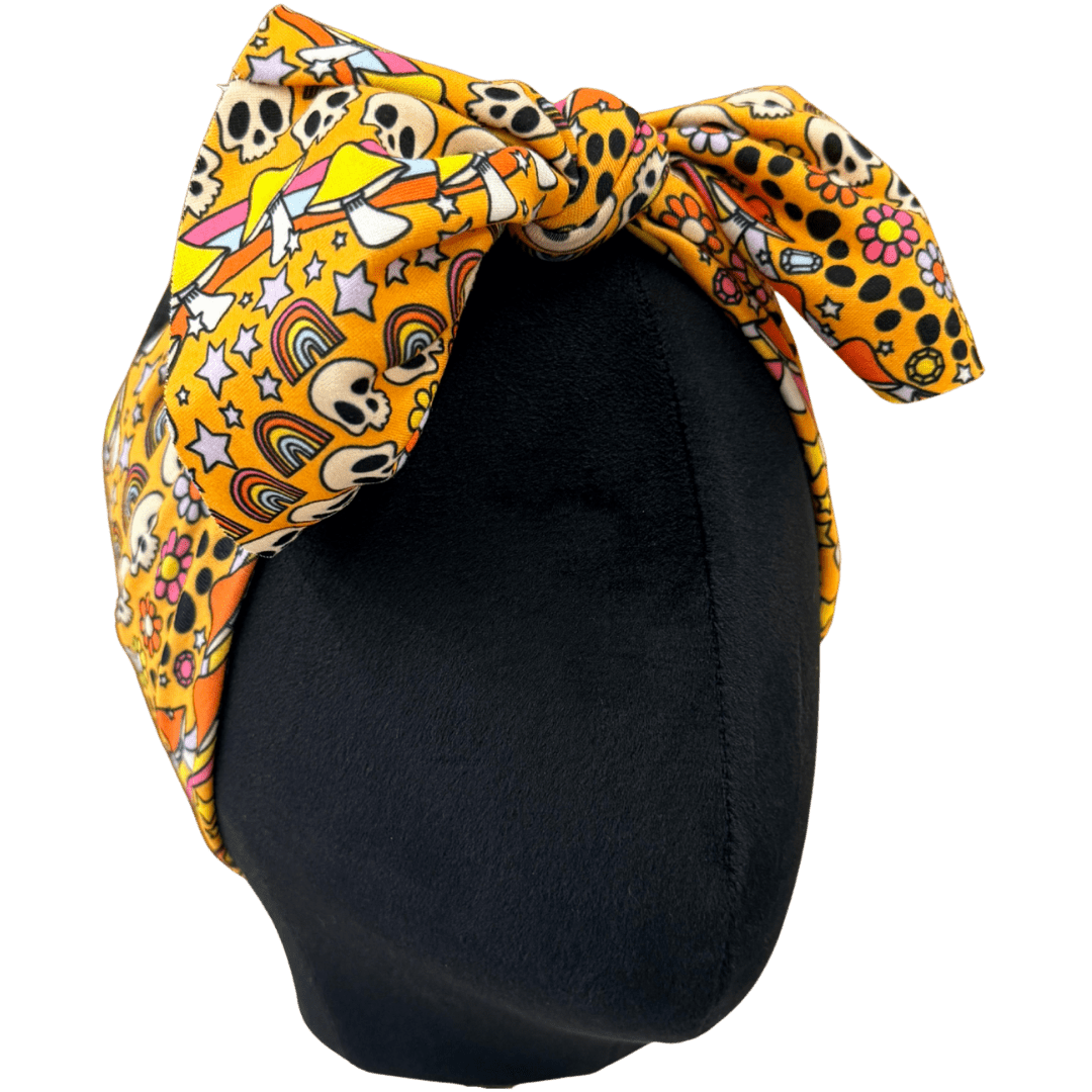 Ditsy Spooky Top Knot Headband - The Sassy Olive