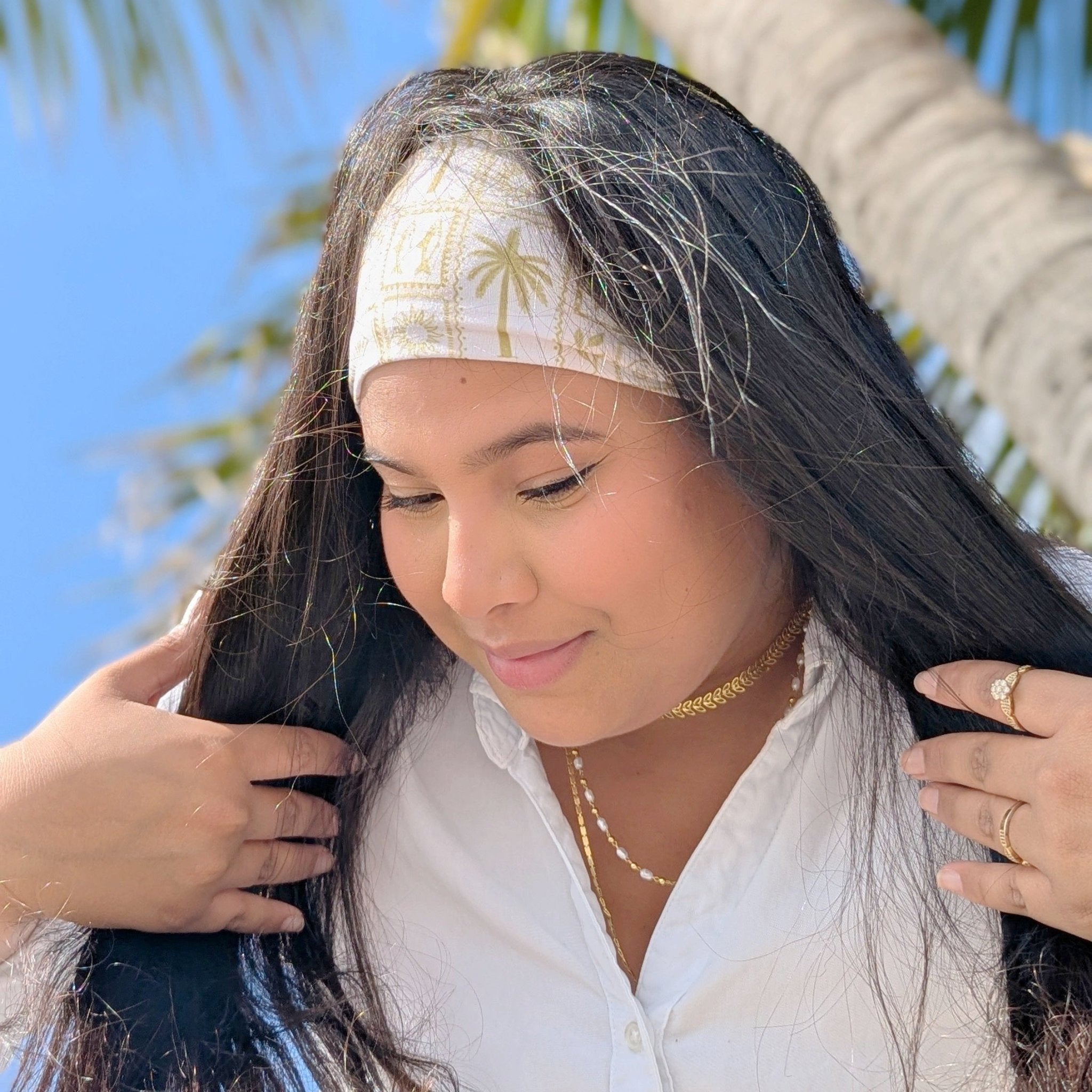 Dolce Coast Sage Stretch Headband - The Sassy Olive