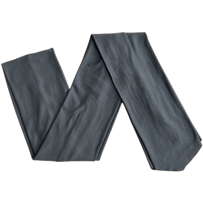 Dusty Blue Grey Solid Wrap Headband - The Sassy Olive