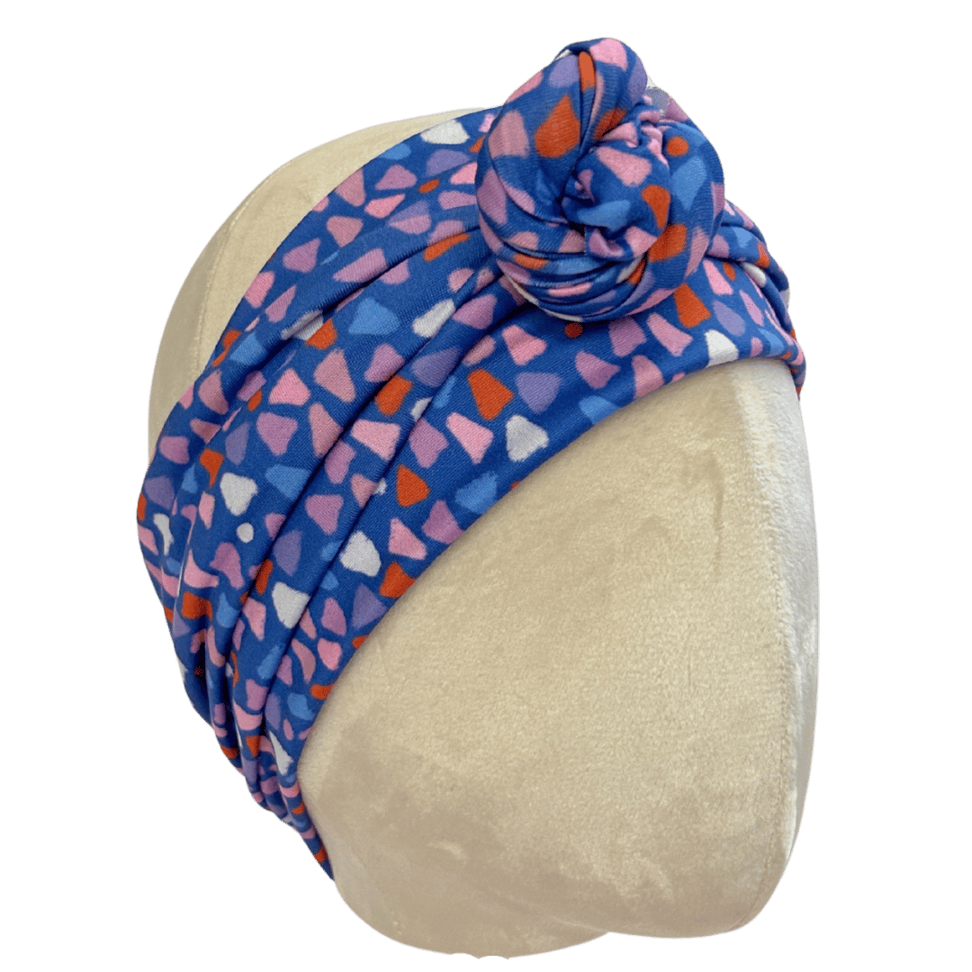 Dusty Blue Tide Wrap Headband - The Sassy Olive