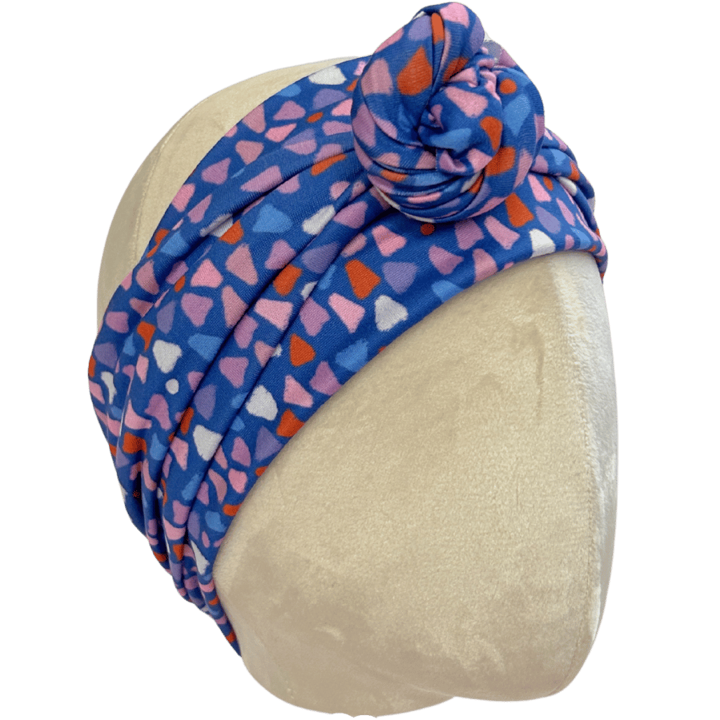 Dusty Blue Tide Wrap Headband - The Sassy Olive