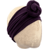 Eggplant Purple Solid Wrap Headband - The Sassy Olive