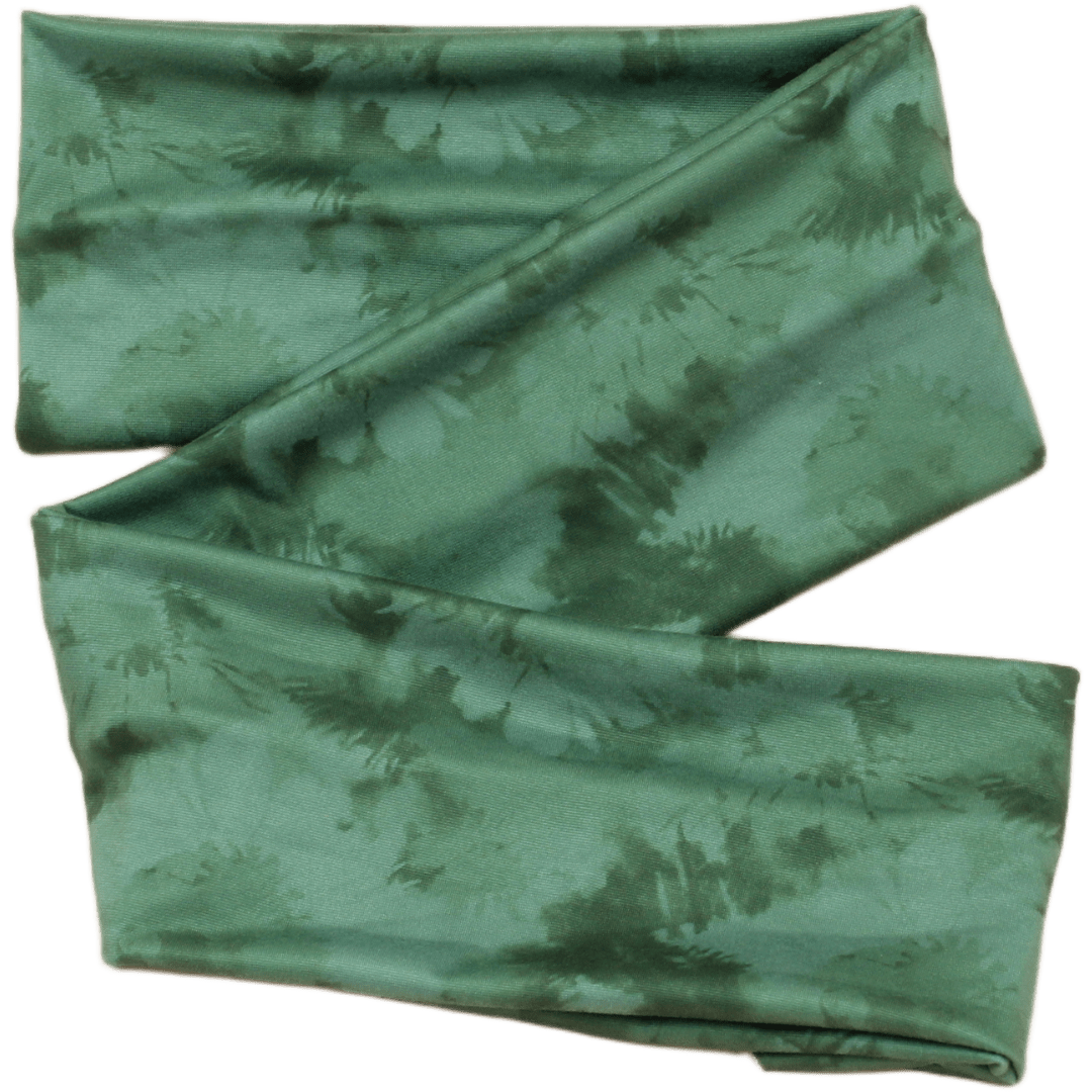 Emerald Tie Dye Wrap Headband - The Sassy Olive