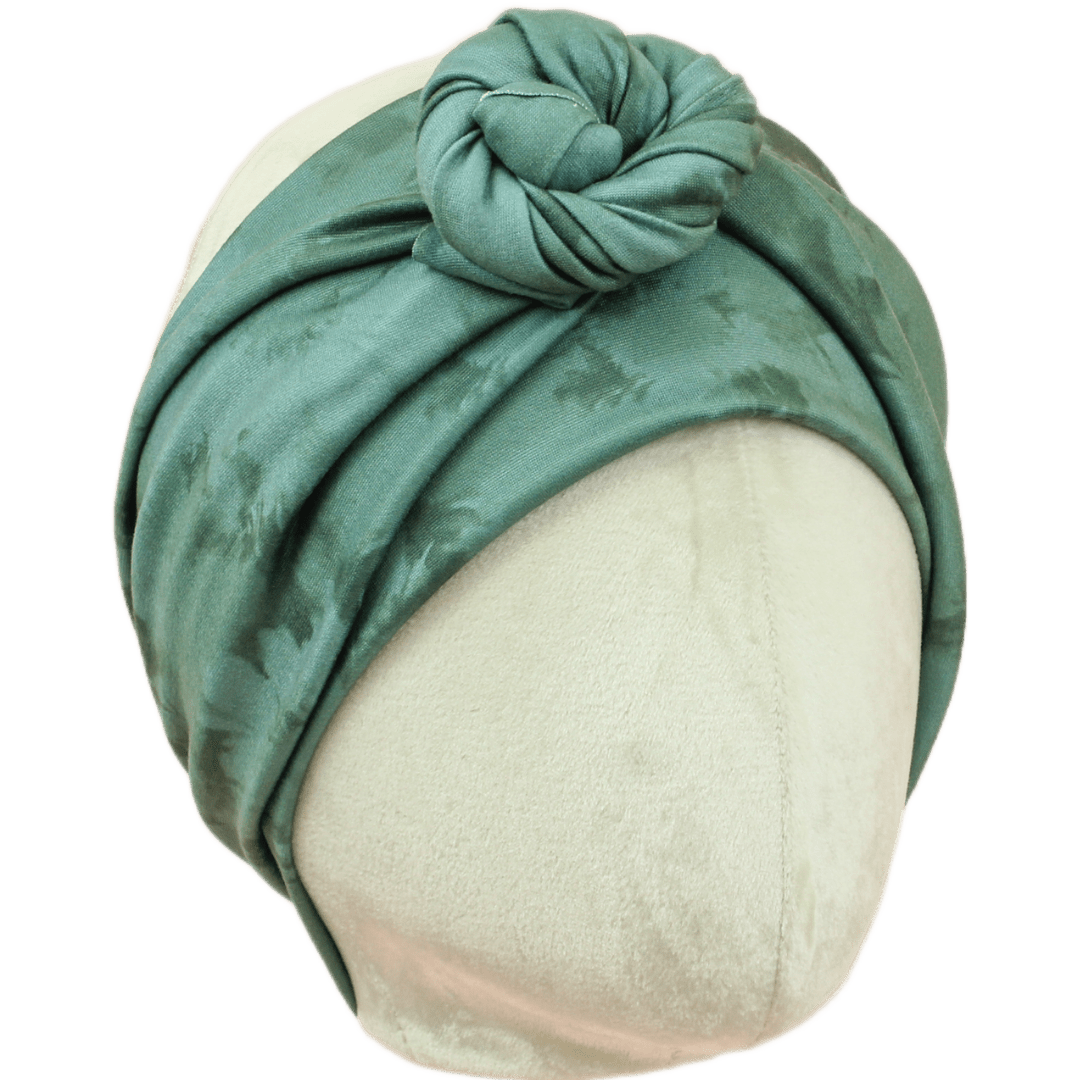 Emerald Tie Dye Wrap Headband - The Sassy Olive
