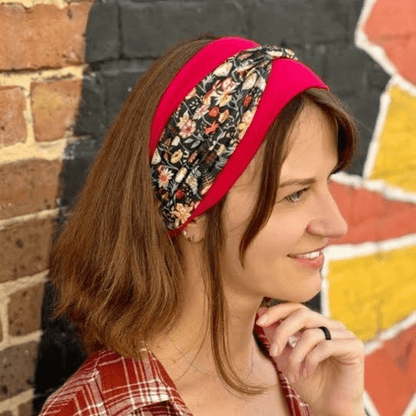 Eva Floral Twist Headband - The Sassy Olive