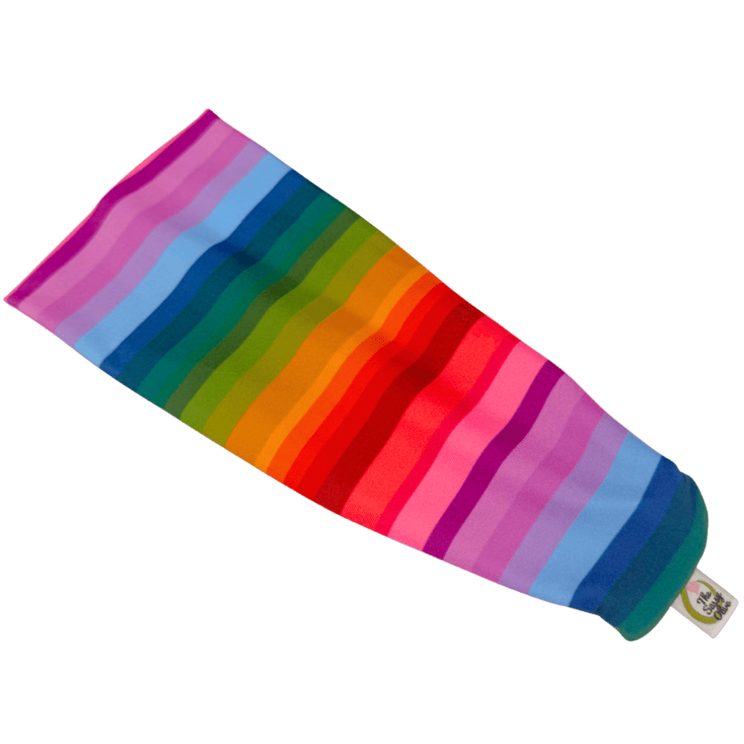 Fall Rainbow Stripe Stretch Headband - The Sassy Olive