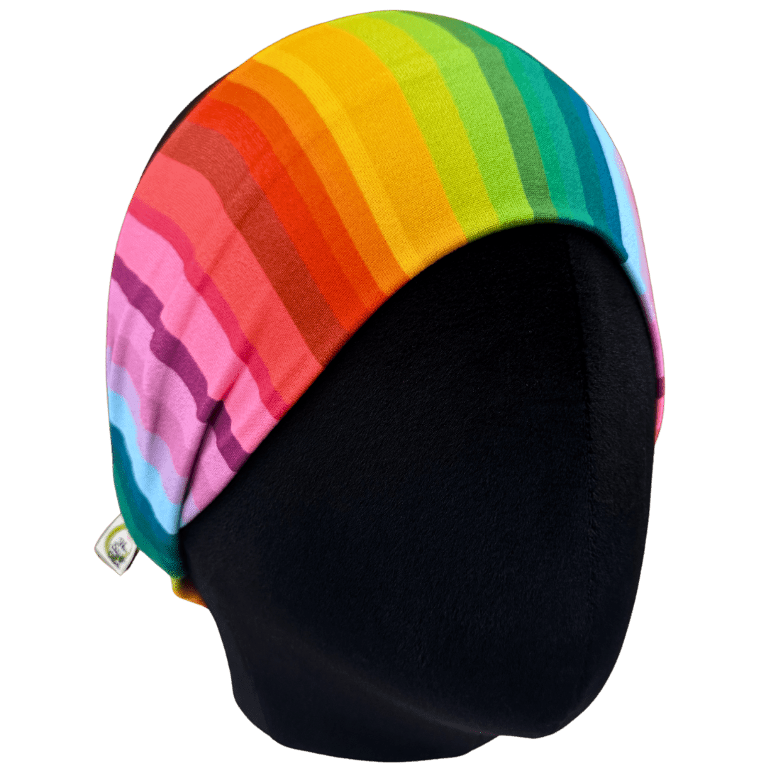 Fall Rainbow Stripe Stretch Headband - The Sassy Olive