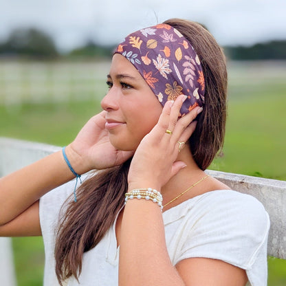 Fallen Autumn Stretch Headband - The Sassy Olive