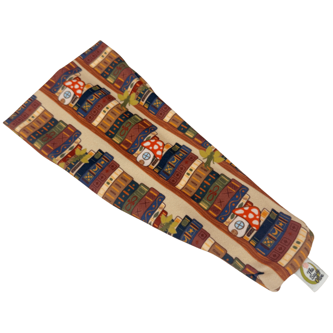 Fantasy Bookshelf Stretch Headband - The Sassy Olive