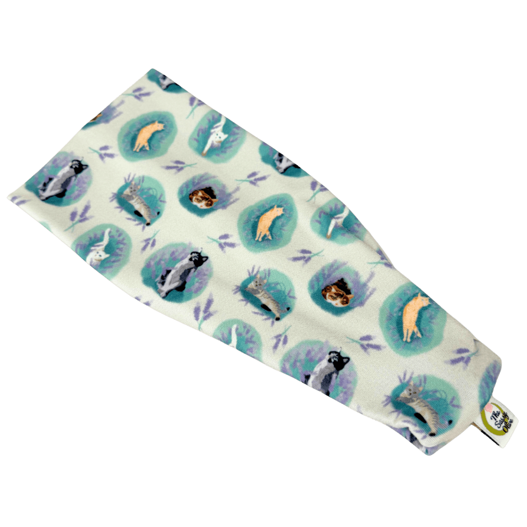 Field of Catsmint Stretch Headband - The Sassy Olive